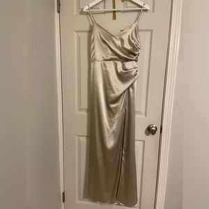 Birdy Grey Neutral Champagne Catherine bridesmaid dress size medium